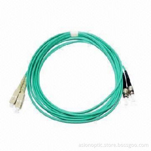 SC/PC-ST/PC OM3 Duplex Fiber-optic Patch Cord